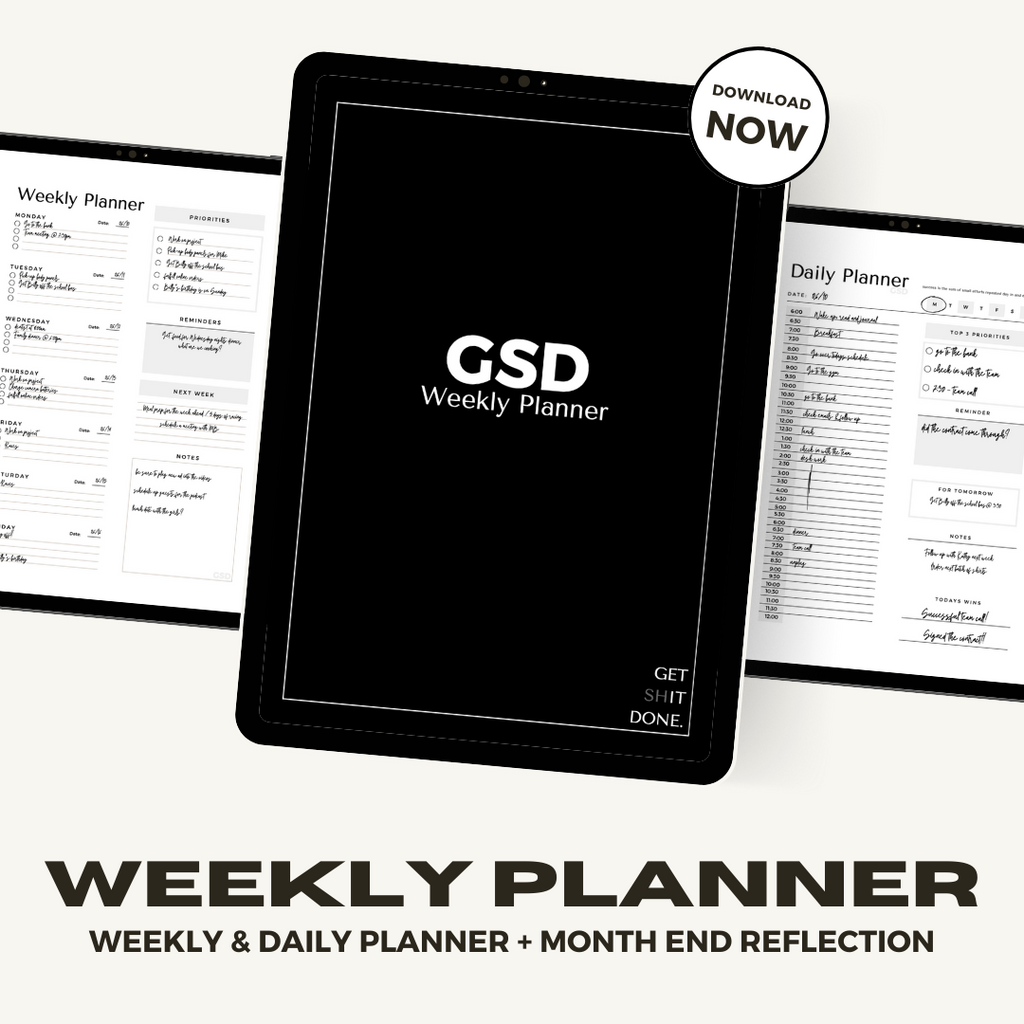 Weekly Planner Digital Download